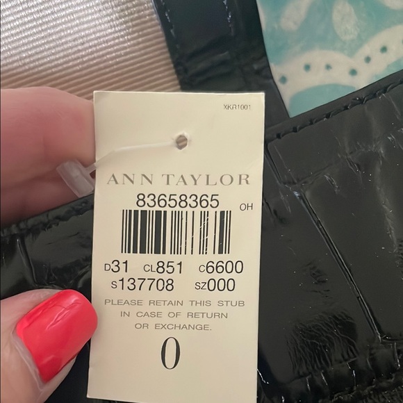 Ann Taylor Black Shoulder Bag with silver Accents NWT - Picture 9 of 15